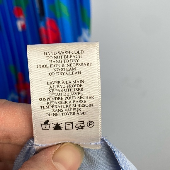 A.L.C. Renzo  Floral Pleated Midi Dress in Blue Size 8 Feminine Cocktail Party - Picture 9 of 10